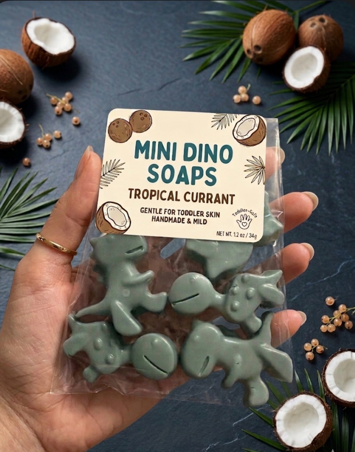 Mini Dino Coconut soaps